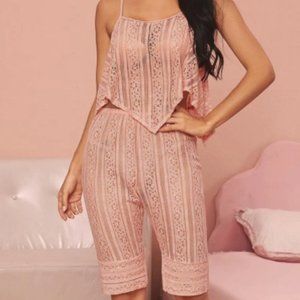 Lace Cami Top & Shorts PJ Set